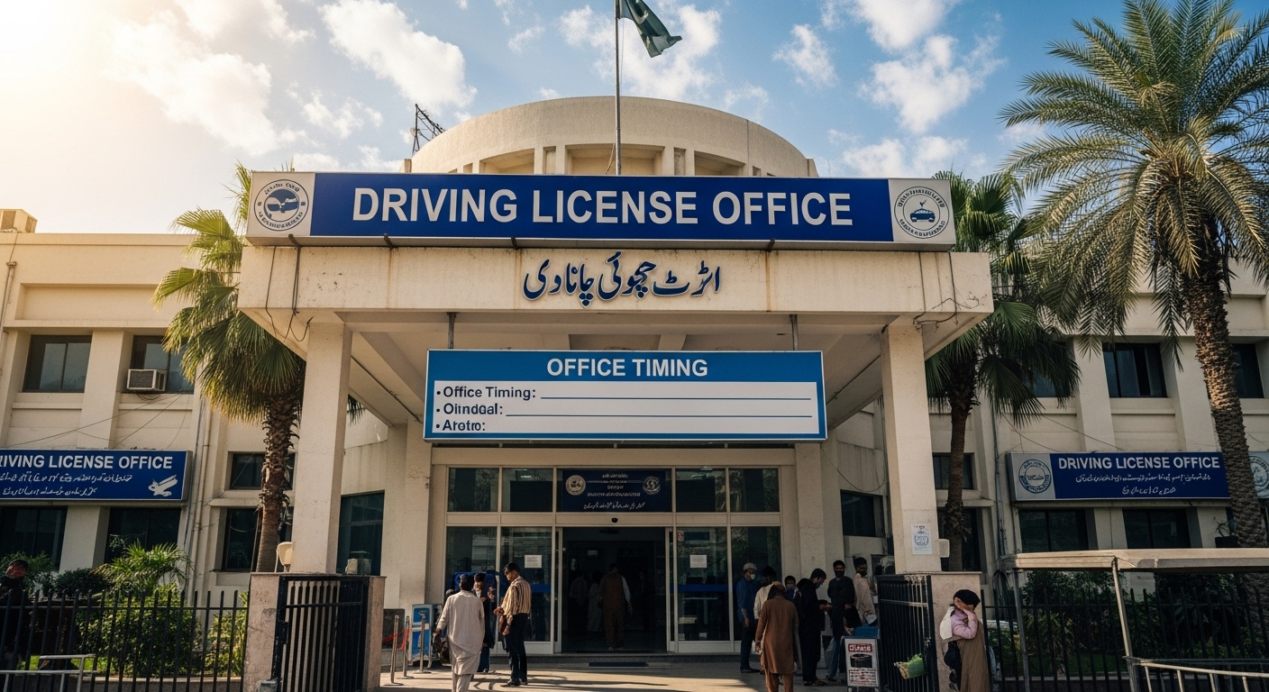 Driving License Office Timing in Karachi