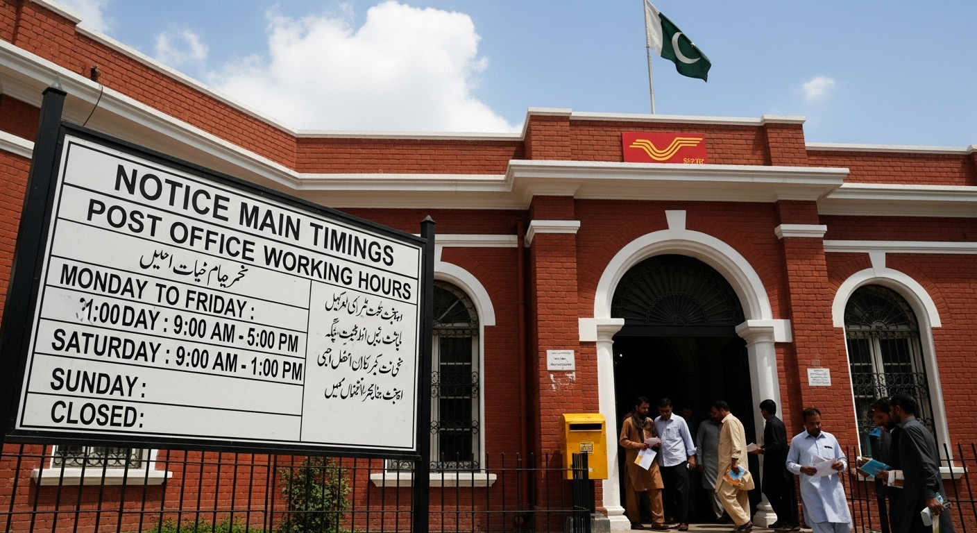 Post Office Timings in Pakistan