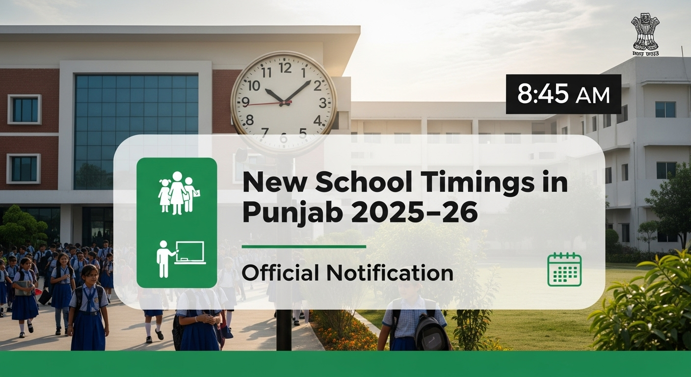 New School Timings in Punjab 2025–26