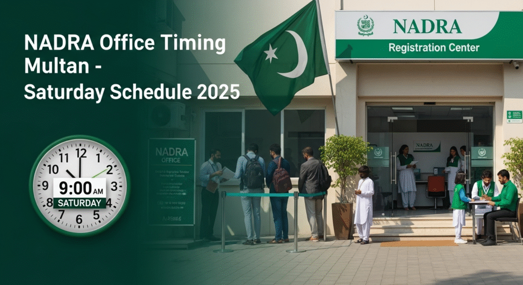 What Time Does NADRA Branch Open in Multan on Saturday?