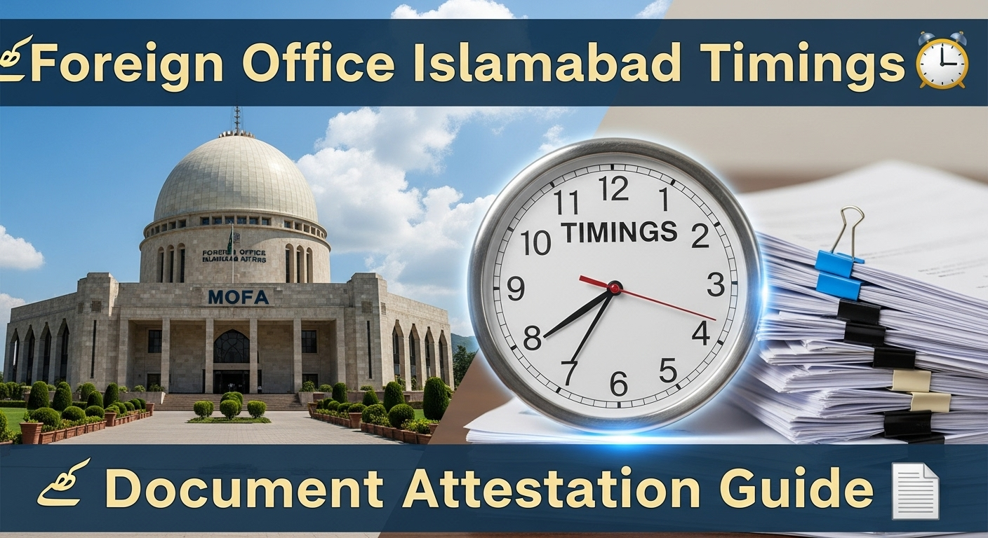 Foreign Office Islamabad Timing & Document Attestation Guide