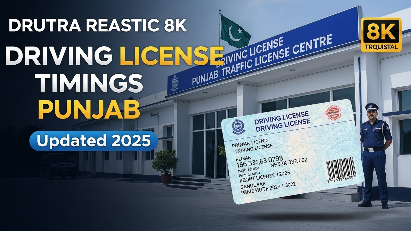 Driving License Center Timings Punjab
