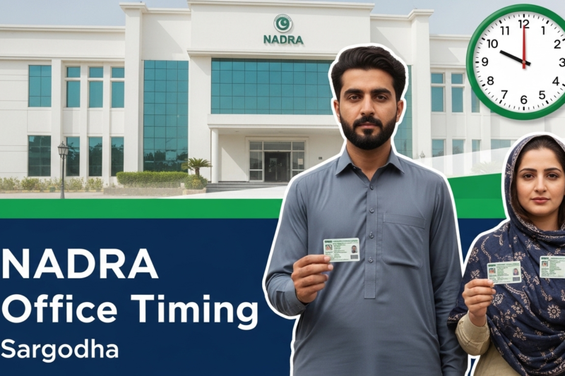NADRA Office Timing Sargodha