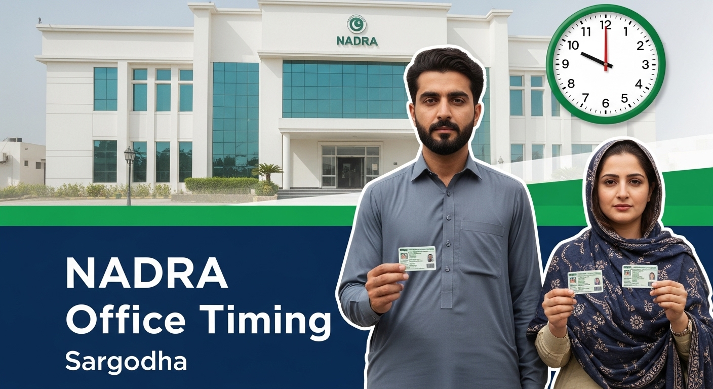 NADRA Office Timing Sargodha