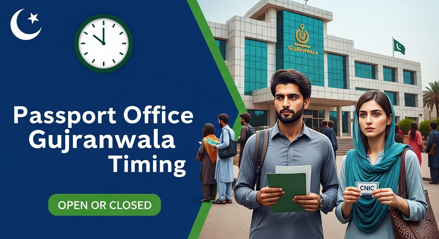 Passport Office Gujranwala Timing 2026